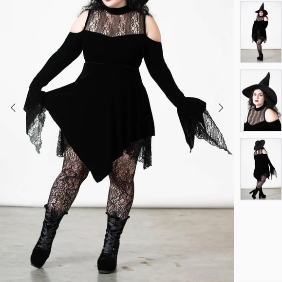 Killstar Dresses & Skirts - Killstar Moonstera Velvet Dress